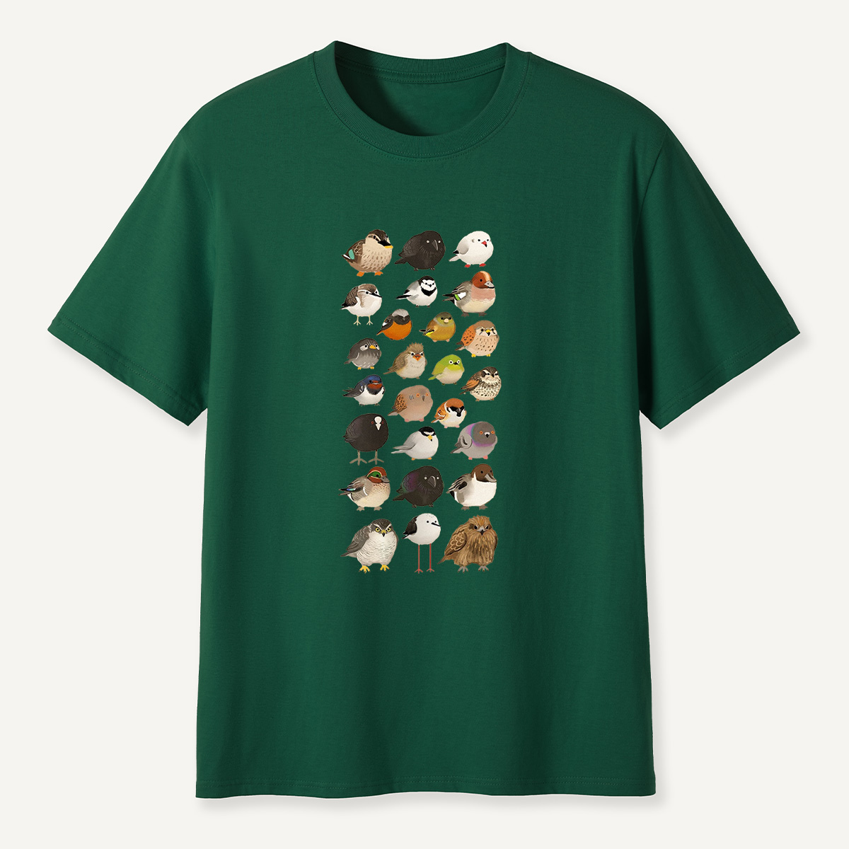 Bird Species Illustration T-Shirt