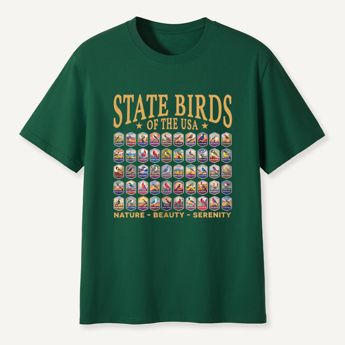 MDCTBYWY26071704State Birds of the USA T-Shirt