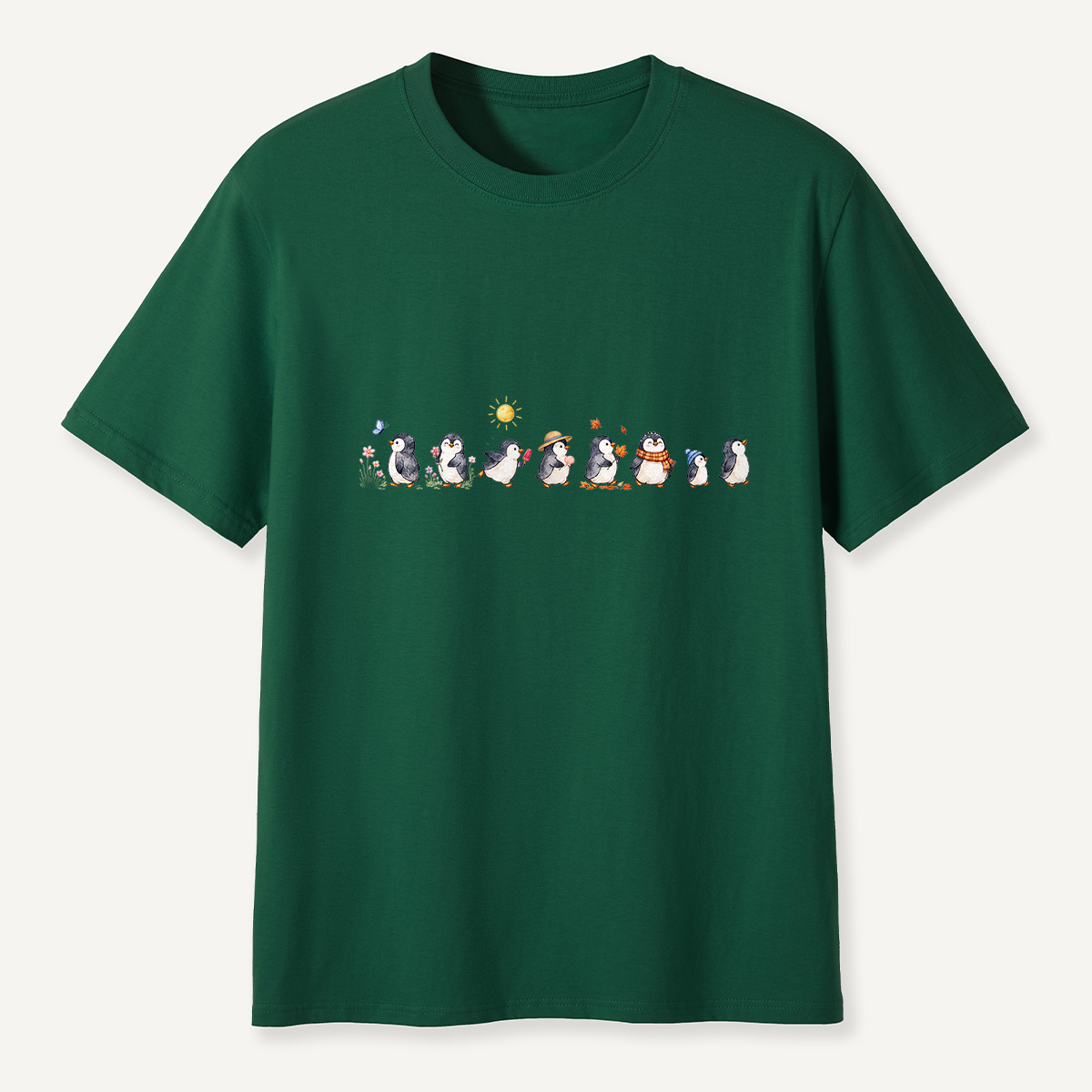MDCTBYWY26072304 Seasonal Support Penguins T-Shirt