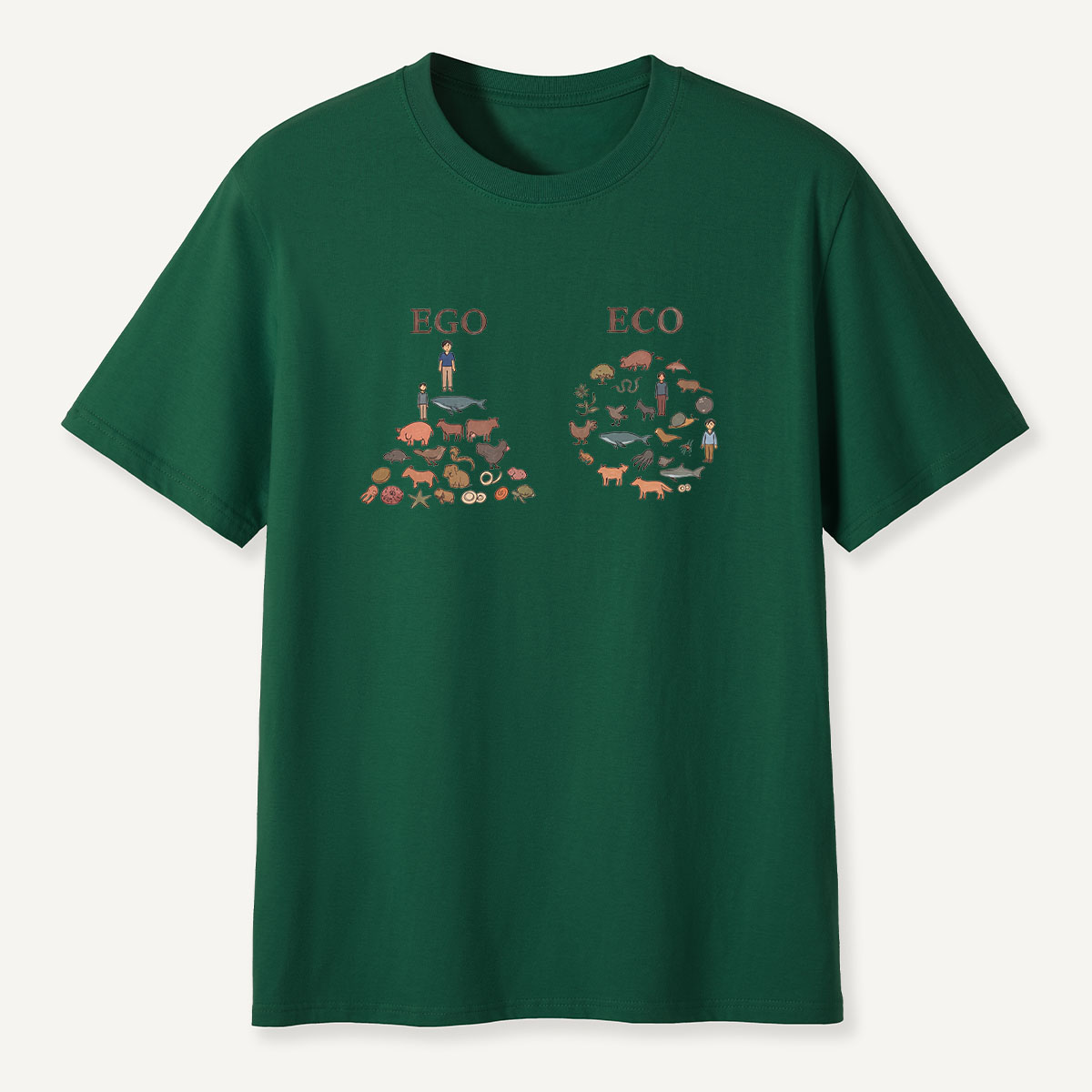 MDCTBYWY26072406 Ego vs Eco T-Shirt