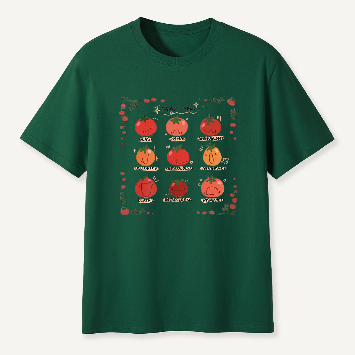 MDCTBYWY26072409 Today I Feel... A Tomato Mood Journal T-Shirt