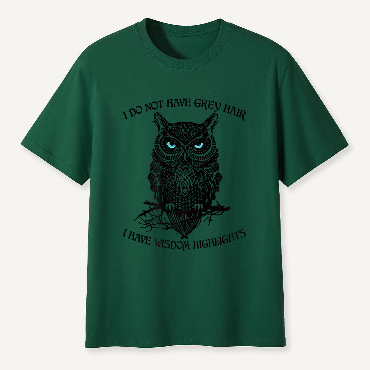 Tribal Blue-Eyed Owl T-Shirt
