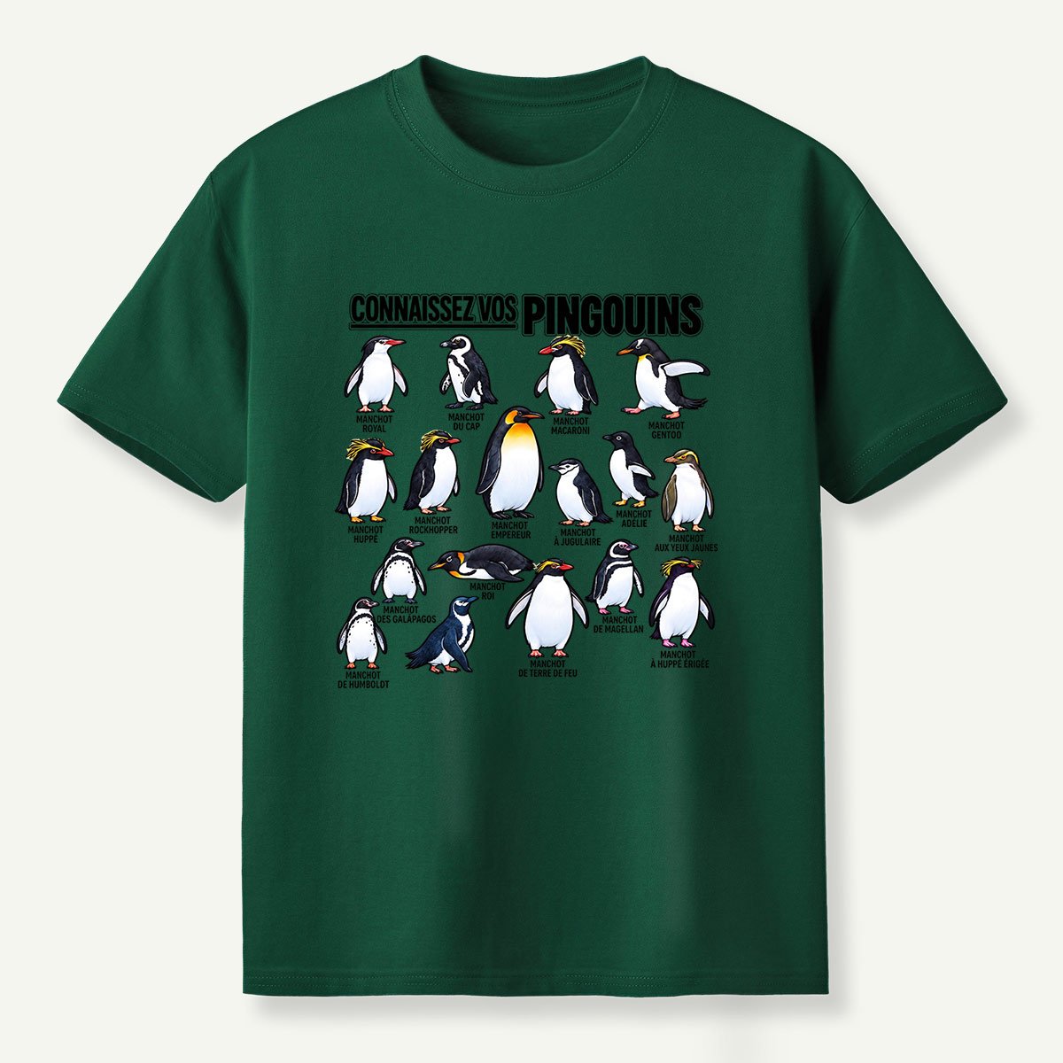 Connaissez Vos Pingouins Penguin Guide T-Shirt
