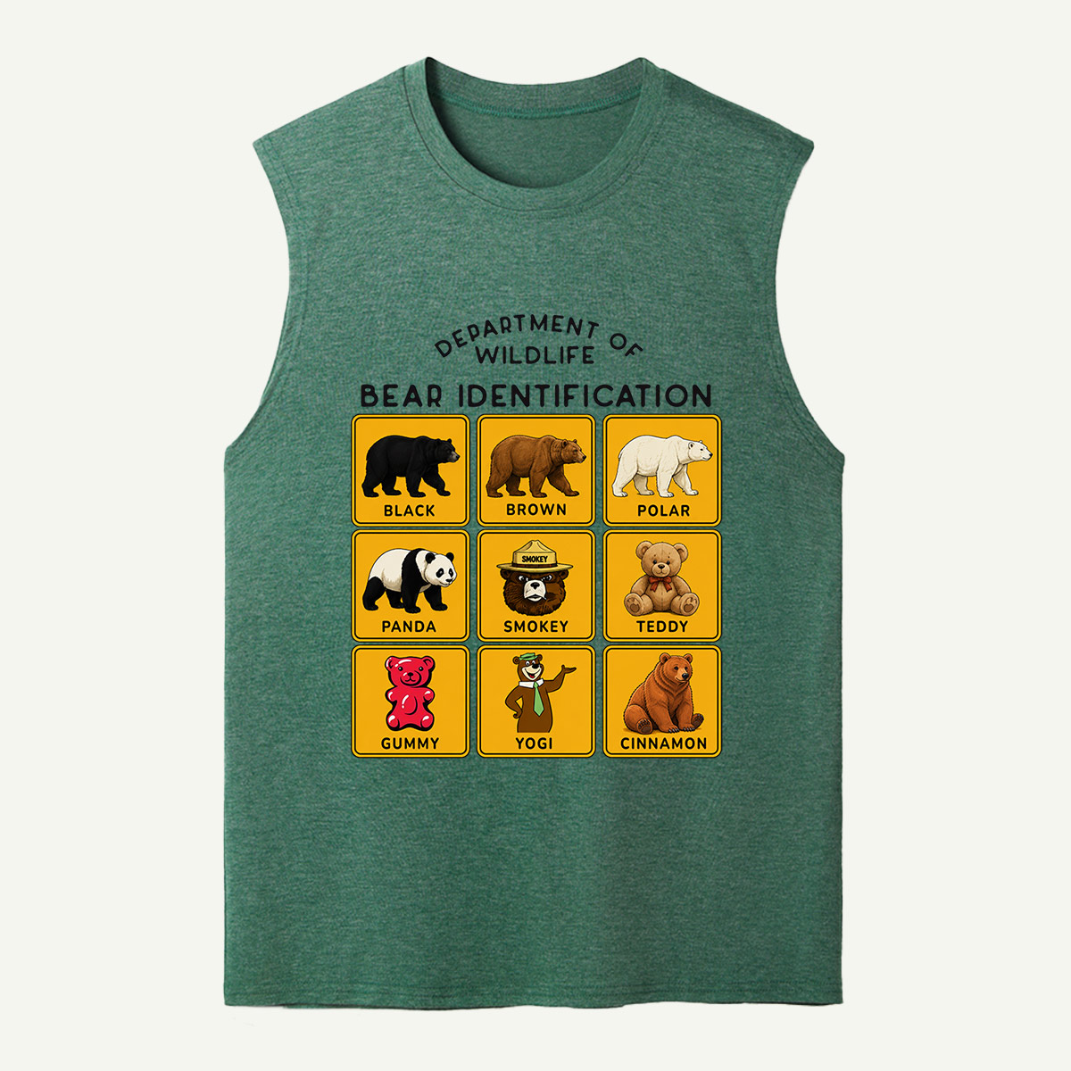 Department of Wildlife Bear Identification Tank Top