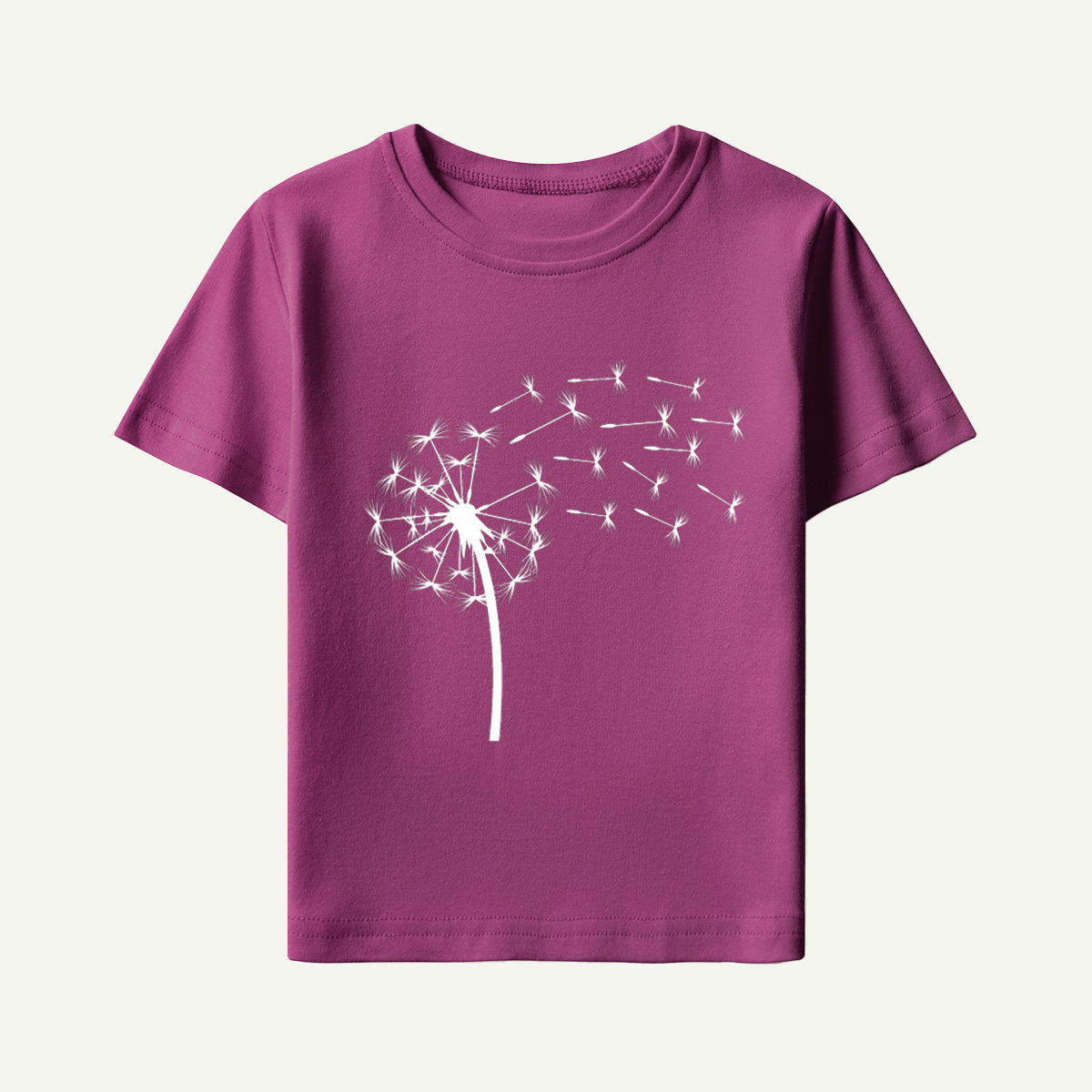 Dandelion Seeds Line Art Kids T-Shirt