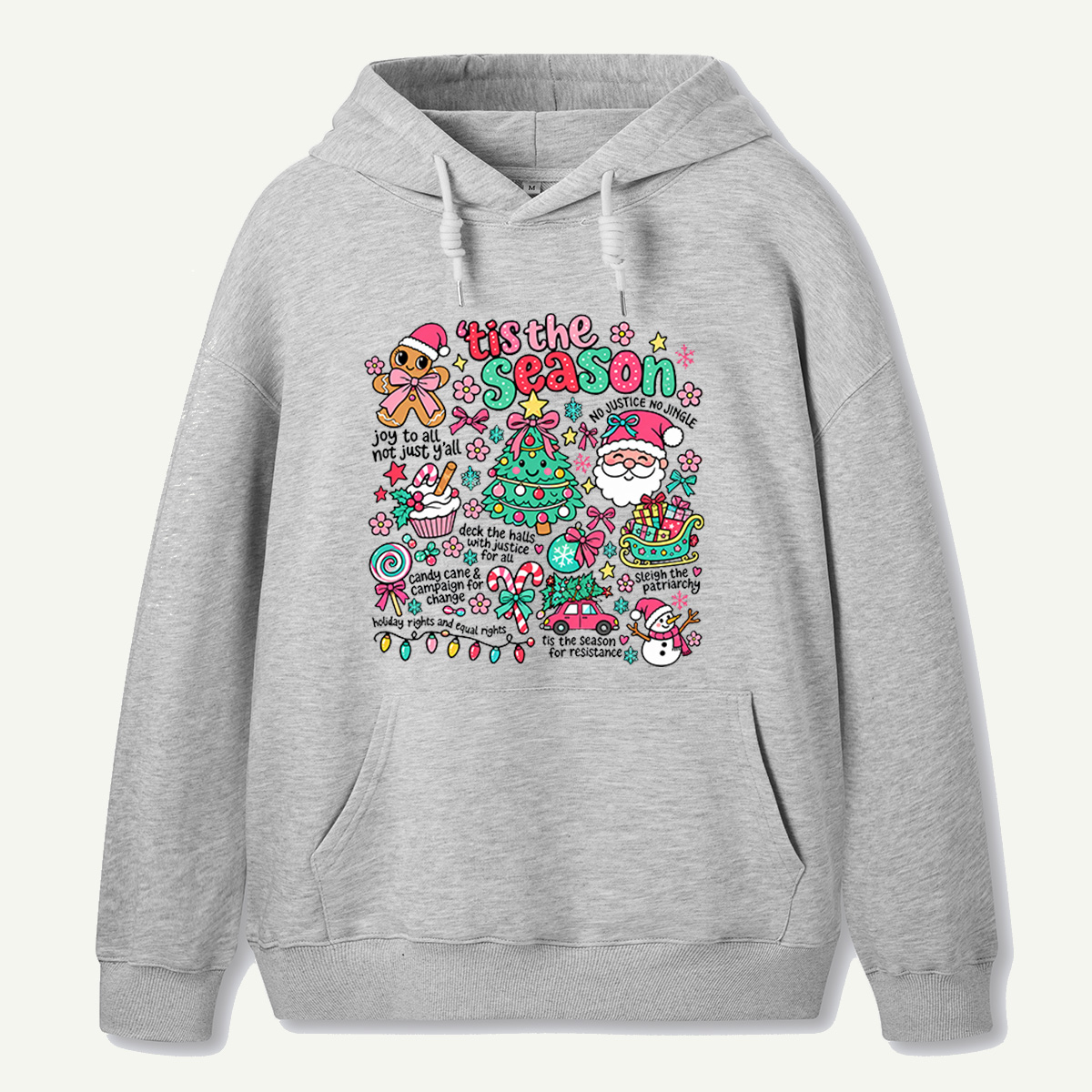 Tis The Season For Resistance Christmas Justice And Equality Collage Hoodie