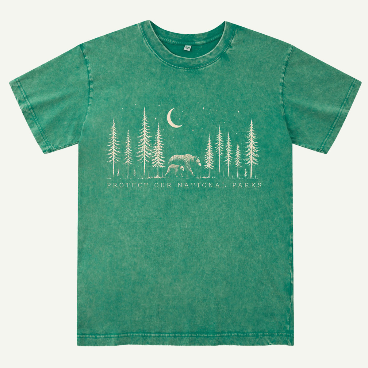 Protect The National Parks Environmental Activism Washed T-Shirt
