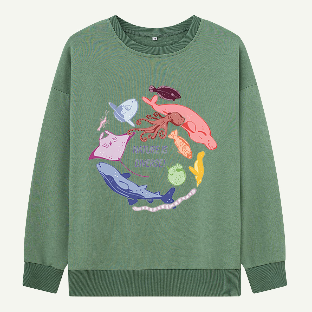 Nature Is Diverse Sea Creatures Sweatshirts