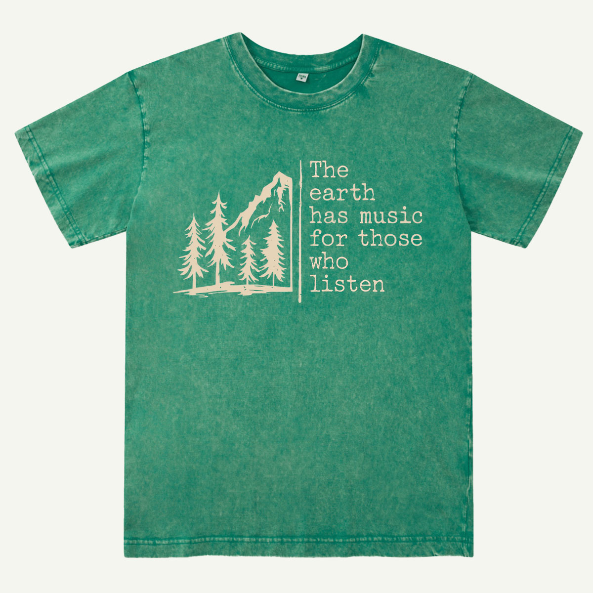 The Earth Has Music Raglan Washed T-Shirt