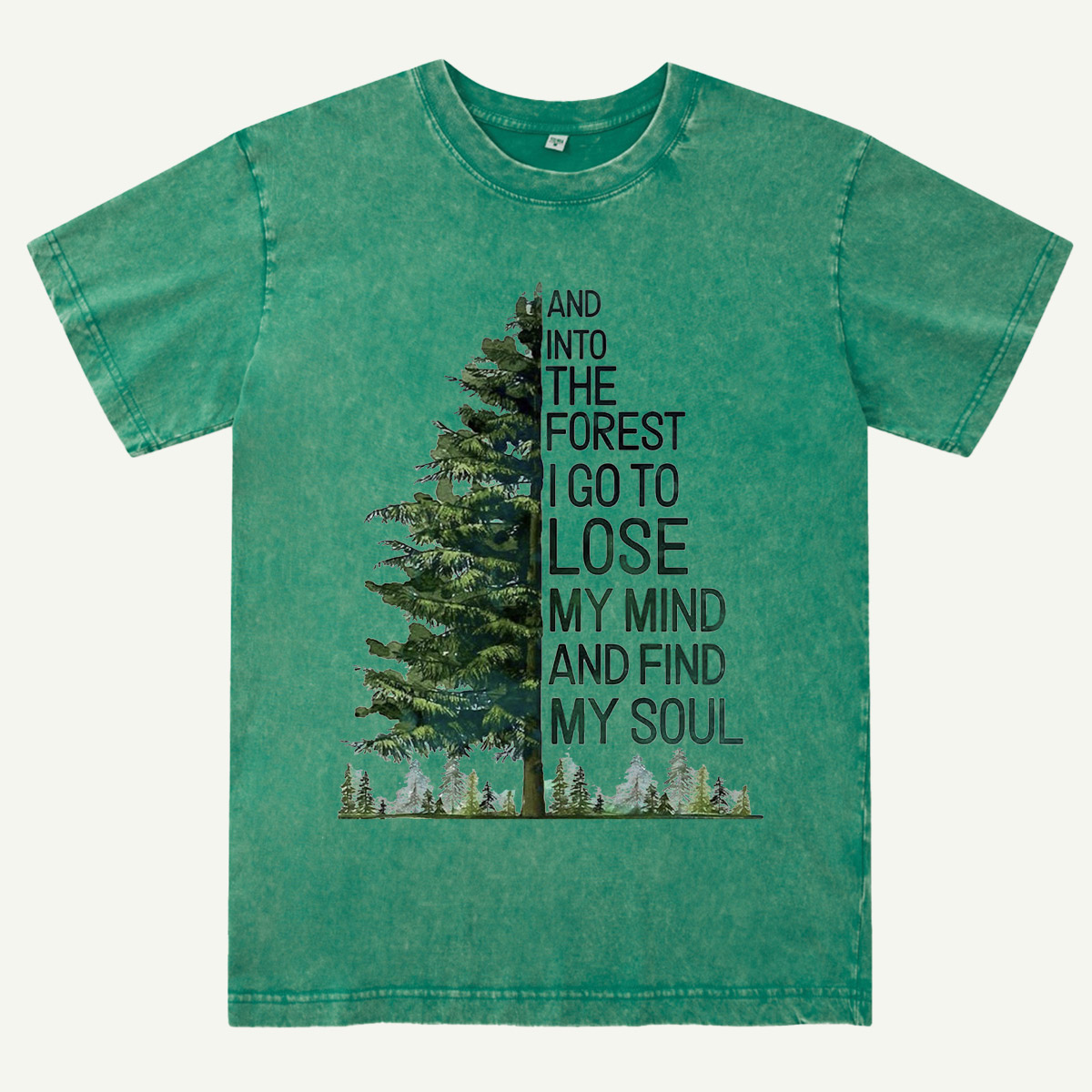 Tree Outdoor Hiking Adventure Forest Nature Washed T-Shirt