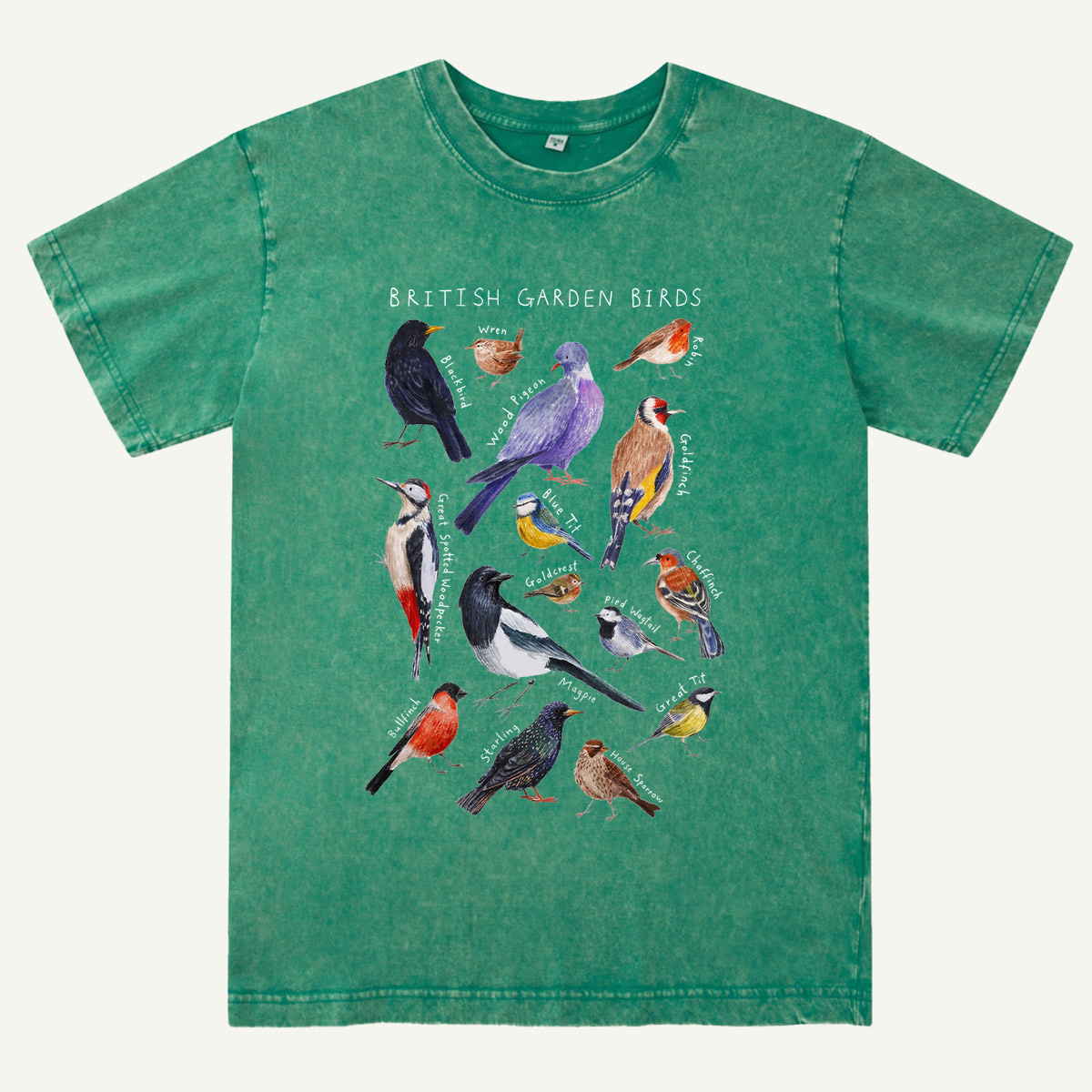 Botanical Garden Birds Wildlife Birdwatching Washed T-Shirt