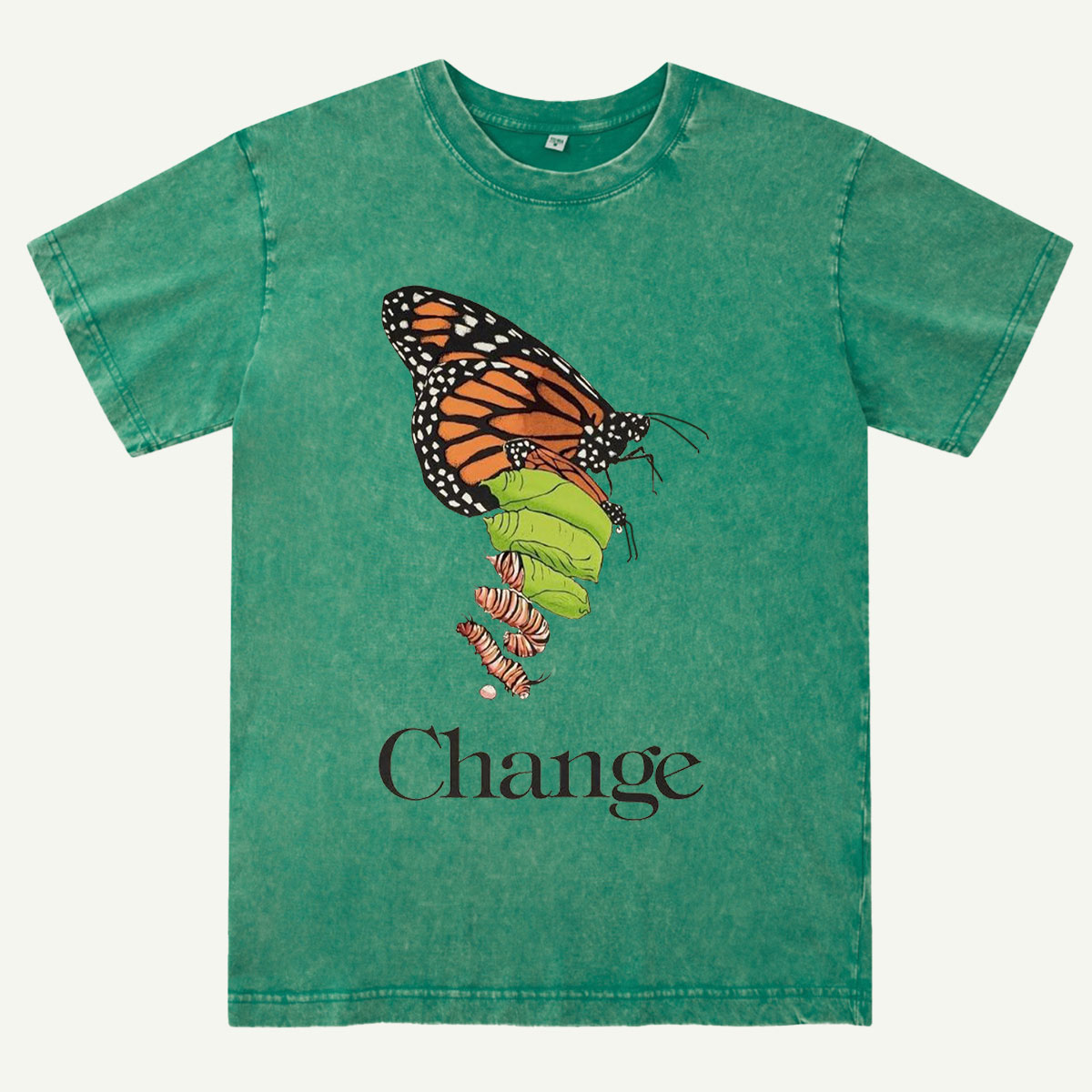 Butterfly Transformation Nature Washed T-Shirt