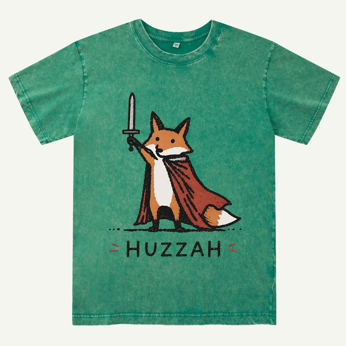 Huzzah Fox Knight Washed T-Shirt
