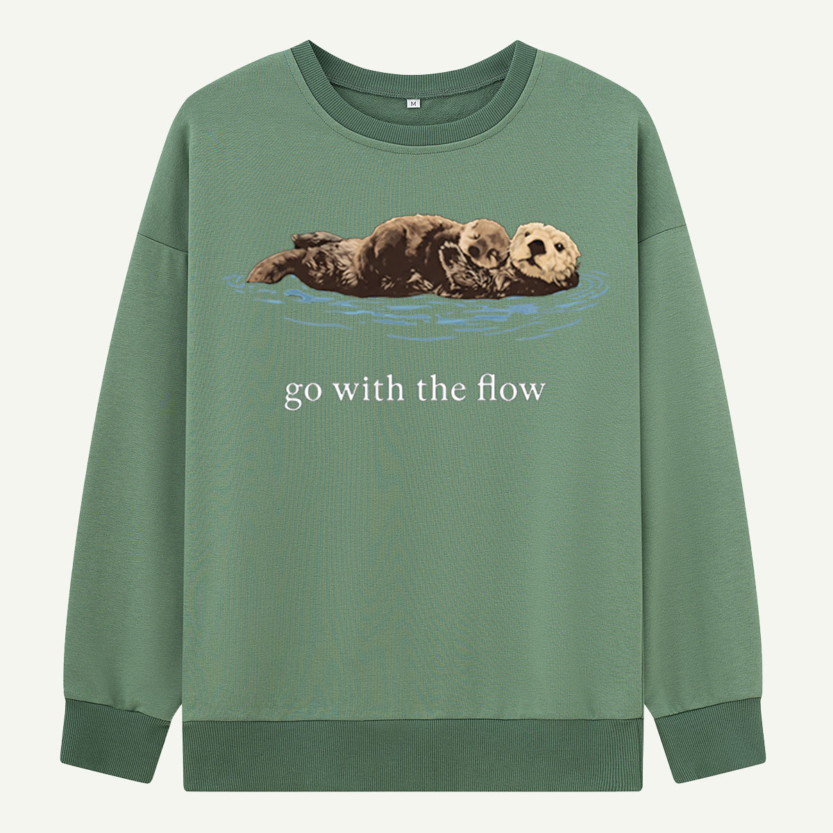 Go With The Flow Sea Otter Wildlife Nature Sweatshirts
