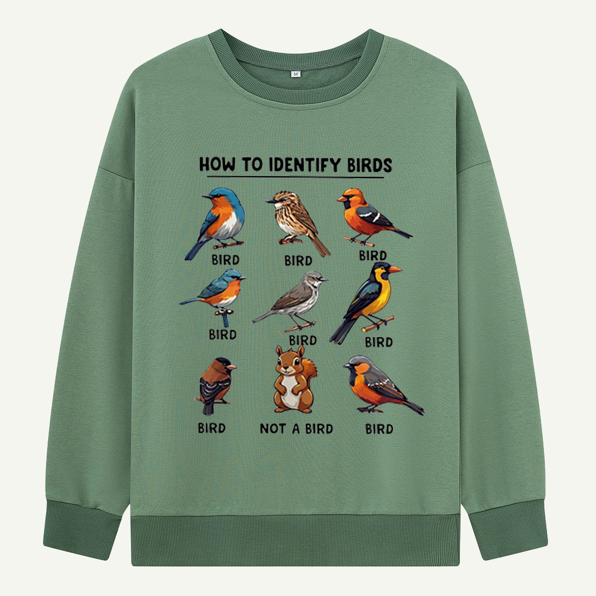 Funny Bird How to Identify Birds Sweatshirts