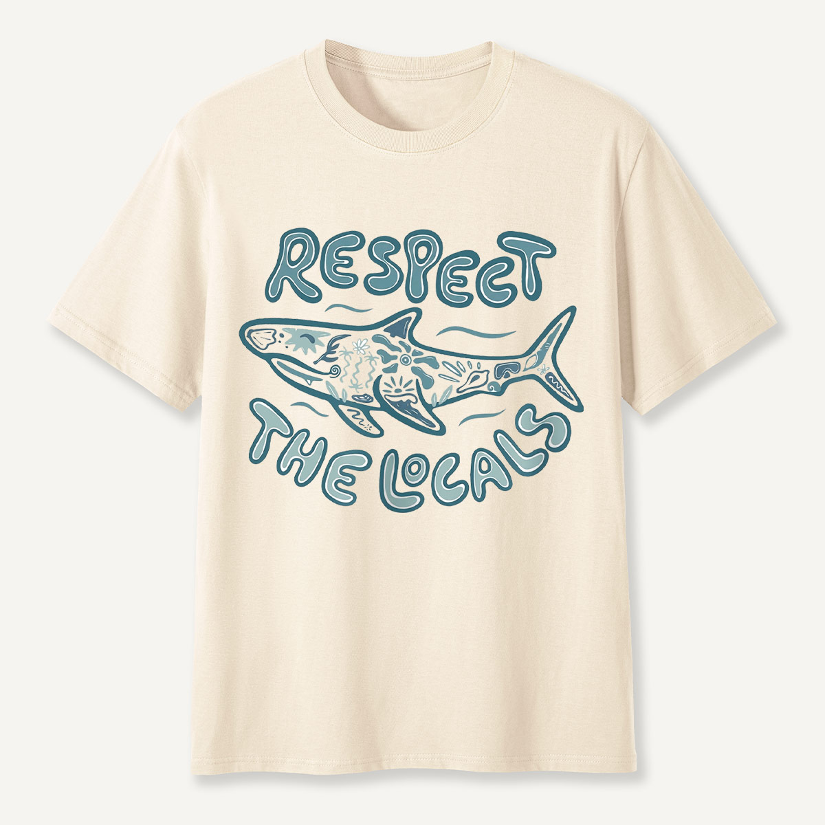 Coastal Ocean Shark Respect the Ocean Wildlife T-Shirt