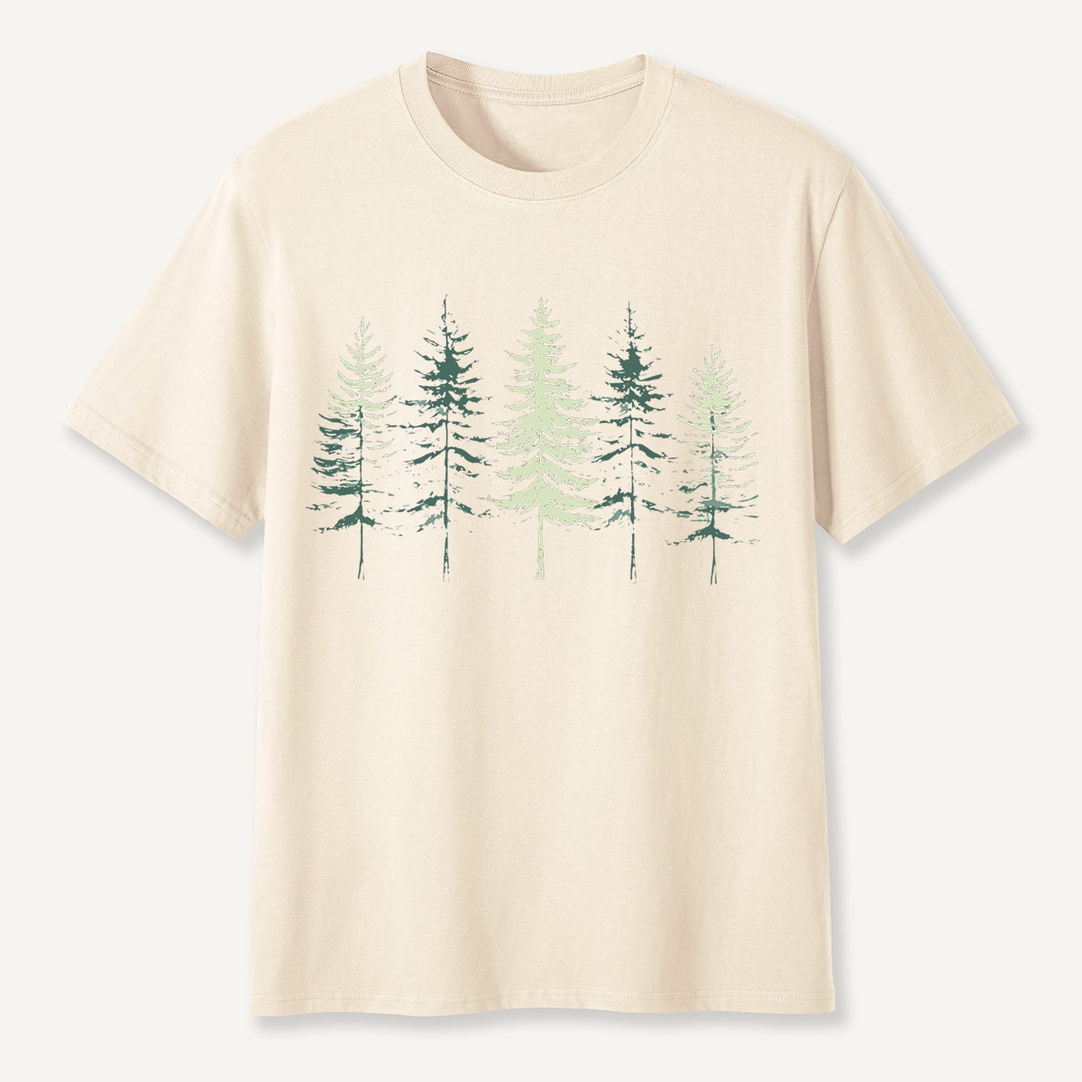 Minimal Pine Forest Silhouette T-Shirt
