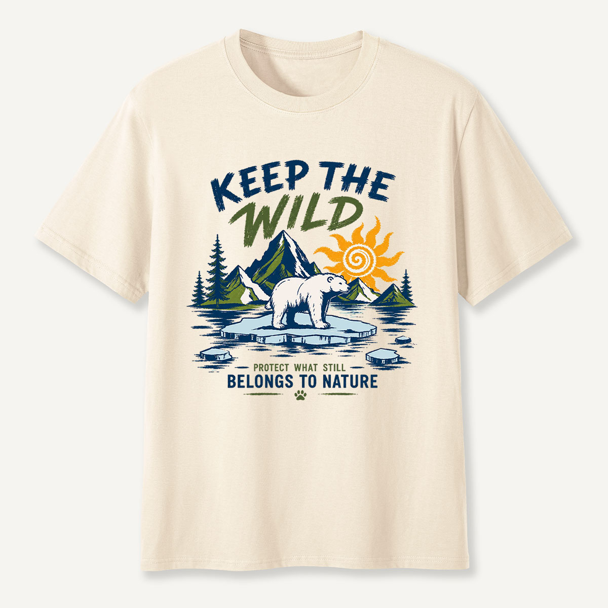 Keep the Wild Outdoor Adventure Wild Arctic Bear T-Shirt
