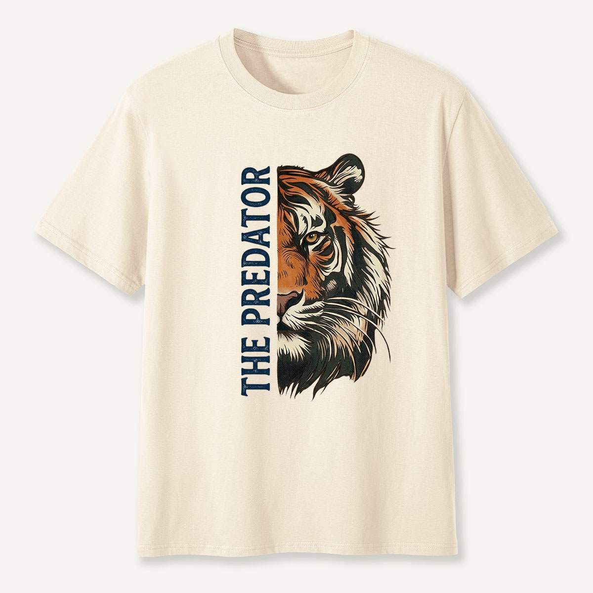 Half Face Tiger Predator T-Shirt