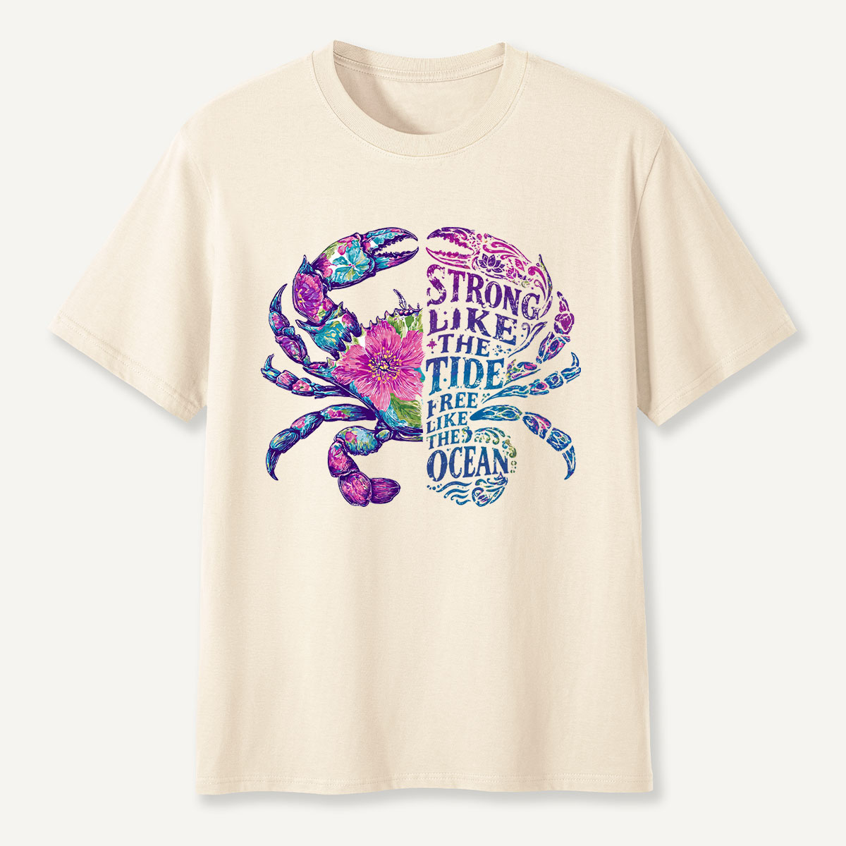 Strong Like the Tide Crab Ocean T-Shirt