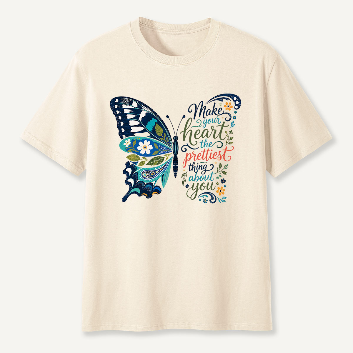Inspirational Butterfly Nature Quote T-Shirt