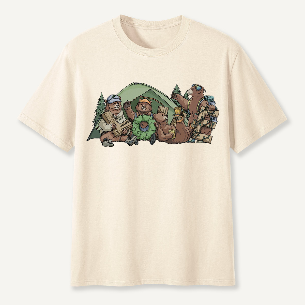 Happy Camping Bears T-Shirt
