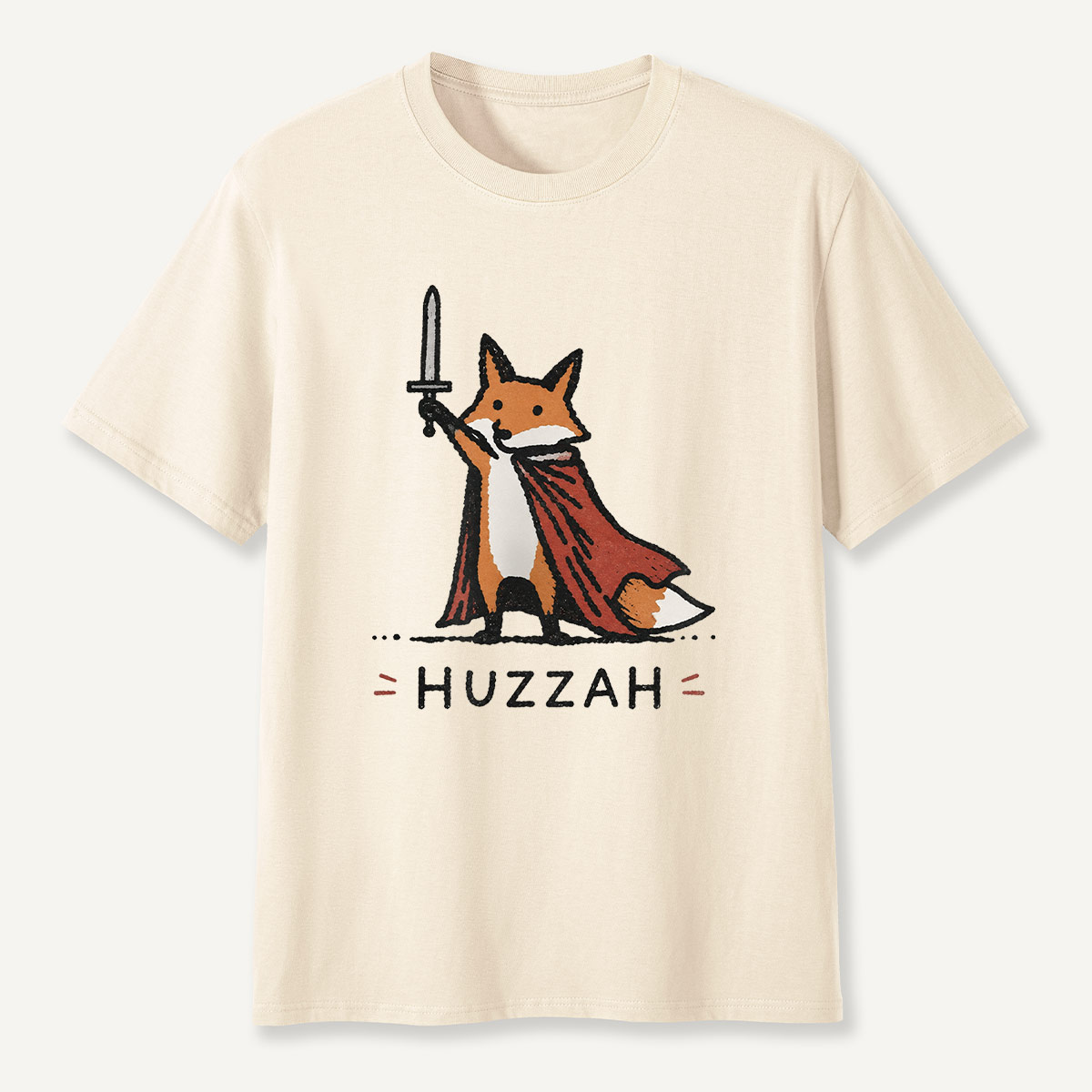 Huzzah Fox Knight T-Shirt