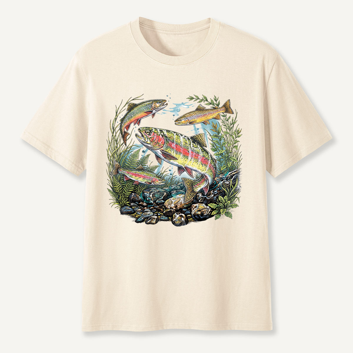 Trout Fishing Freshwater Fish Nature T-Shirt
