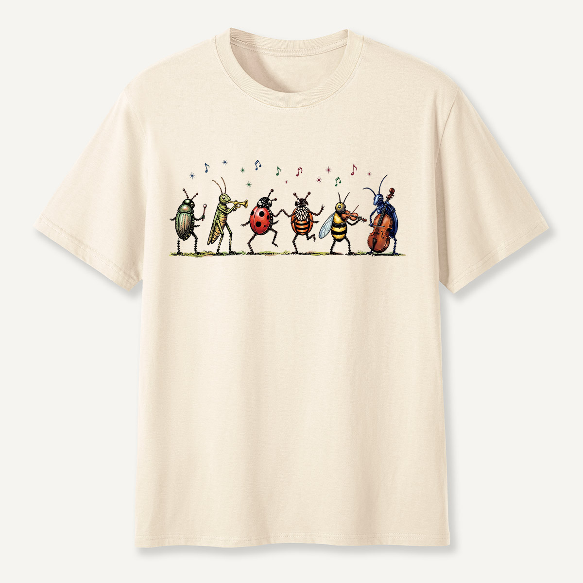 Vintage Insect Music Musical Bugs T-Shirt