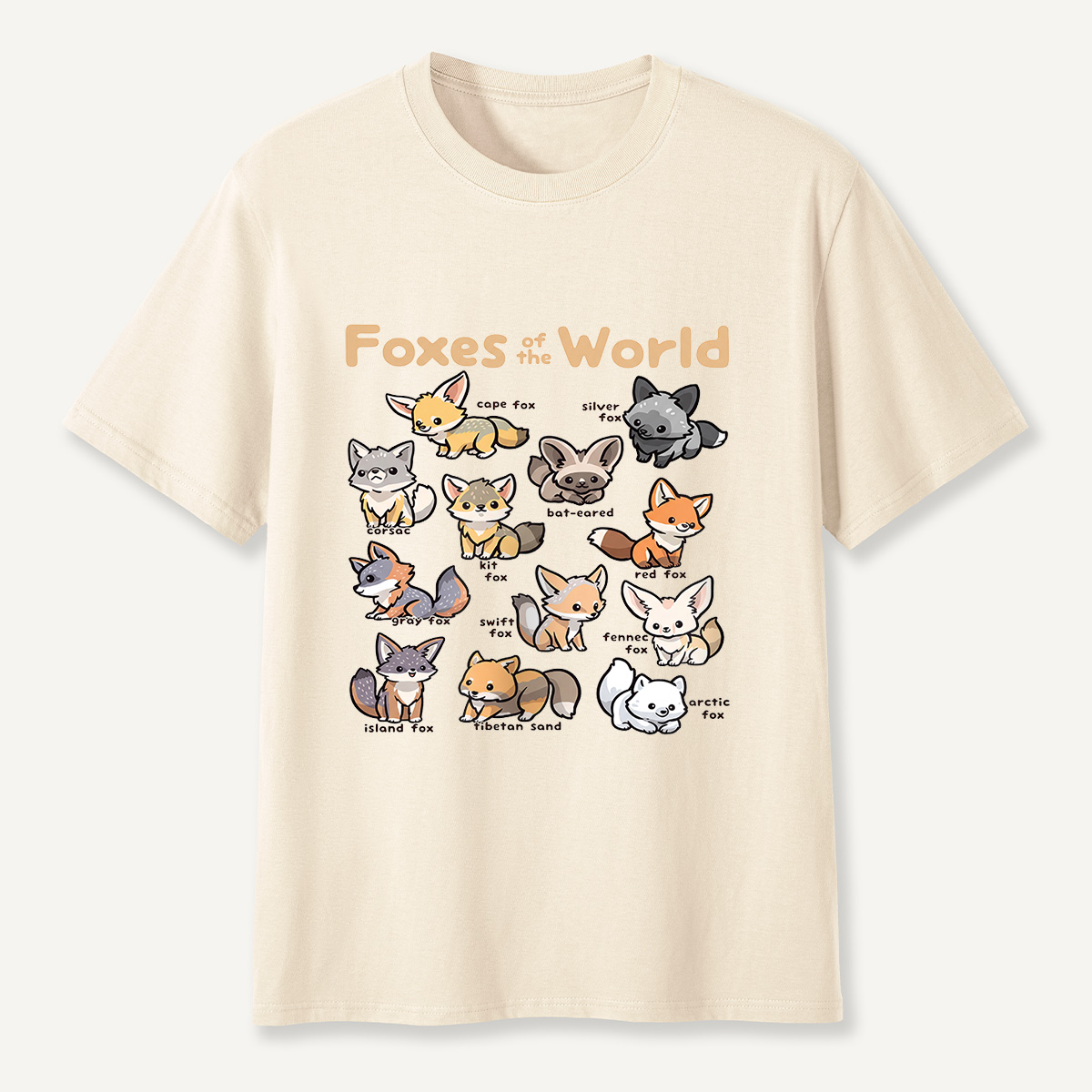 MDCTBYWY26072202 Foxes of the World T-Shirt