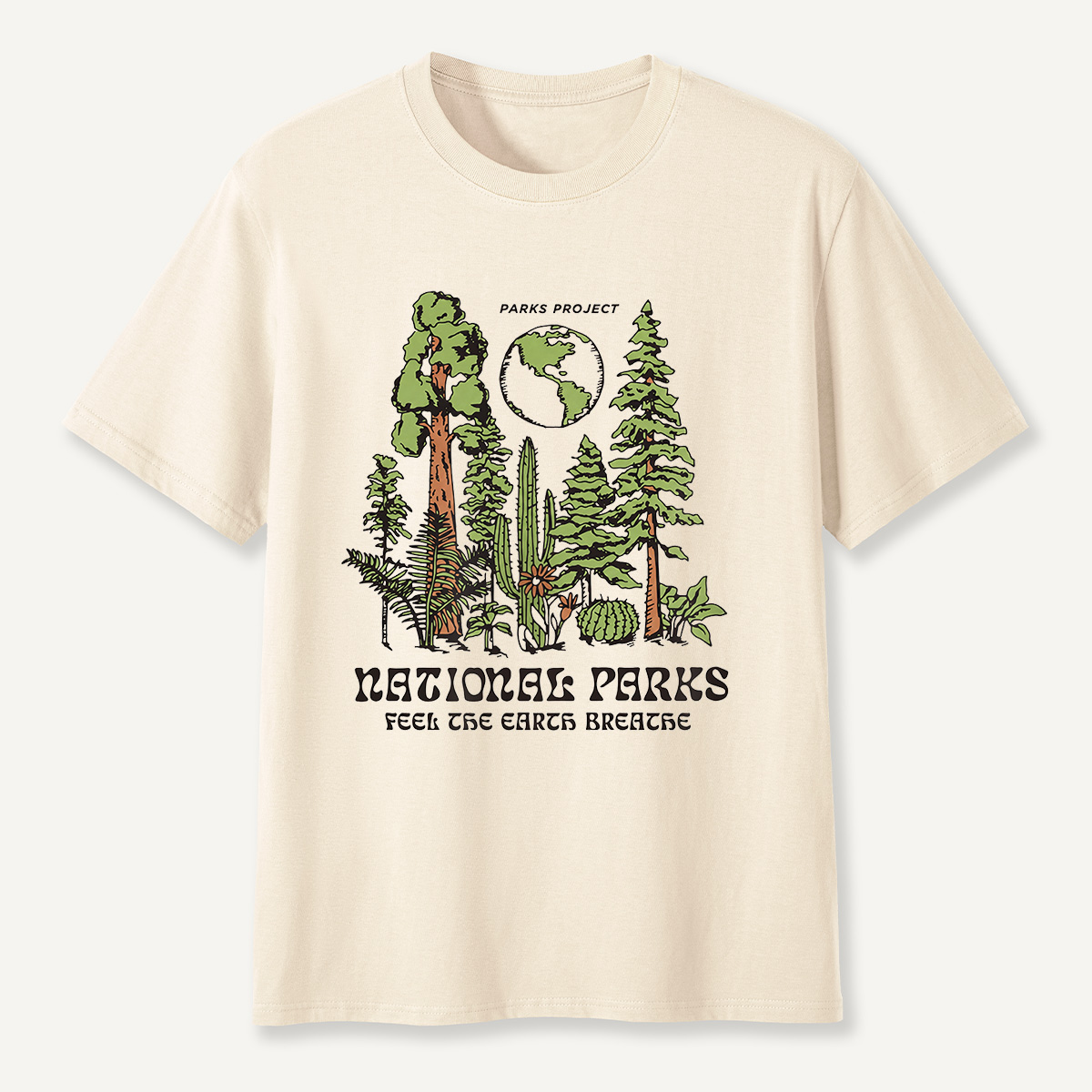 MDCTBYWY26072204 Parks Project Feel the Earth Breathe T-Shirt