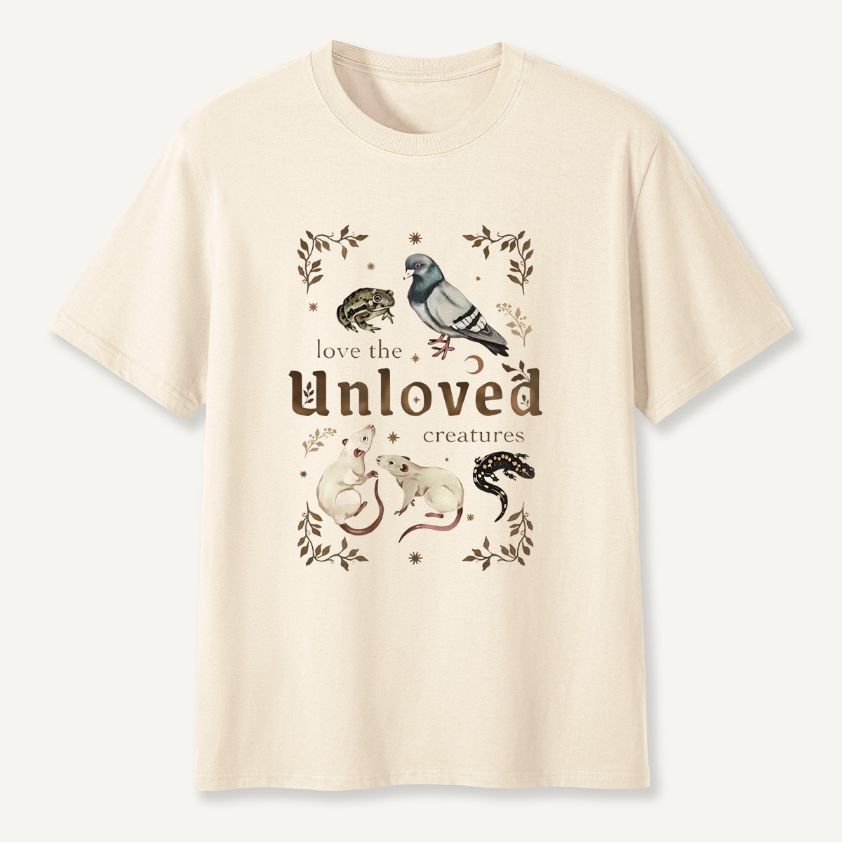 MDCTBYWY26072209 Love the Unloved Creatures T-Shirt