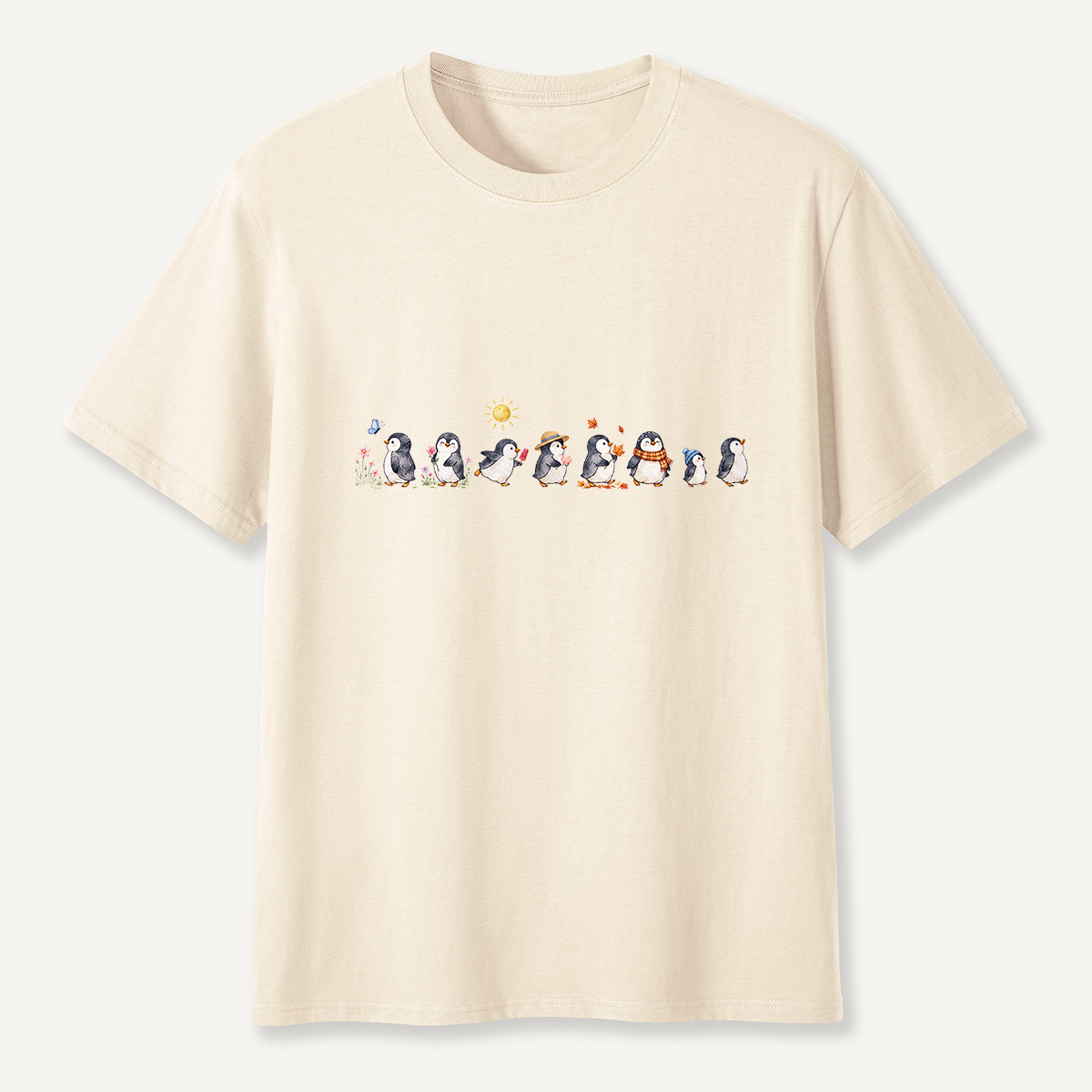 MDCTBYWY26072304 Seasonal Support Penguins T-Shirt