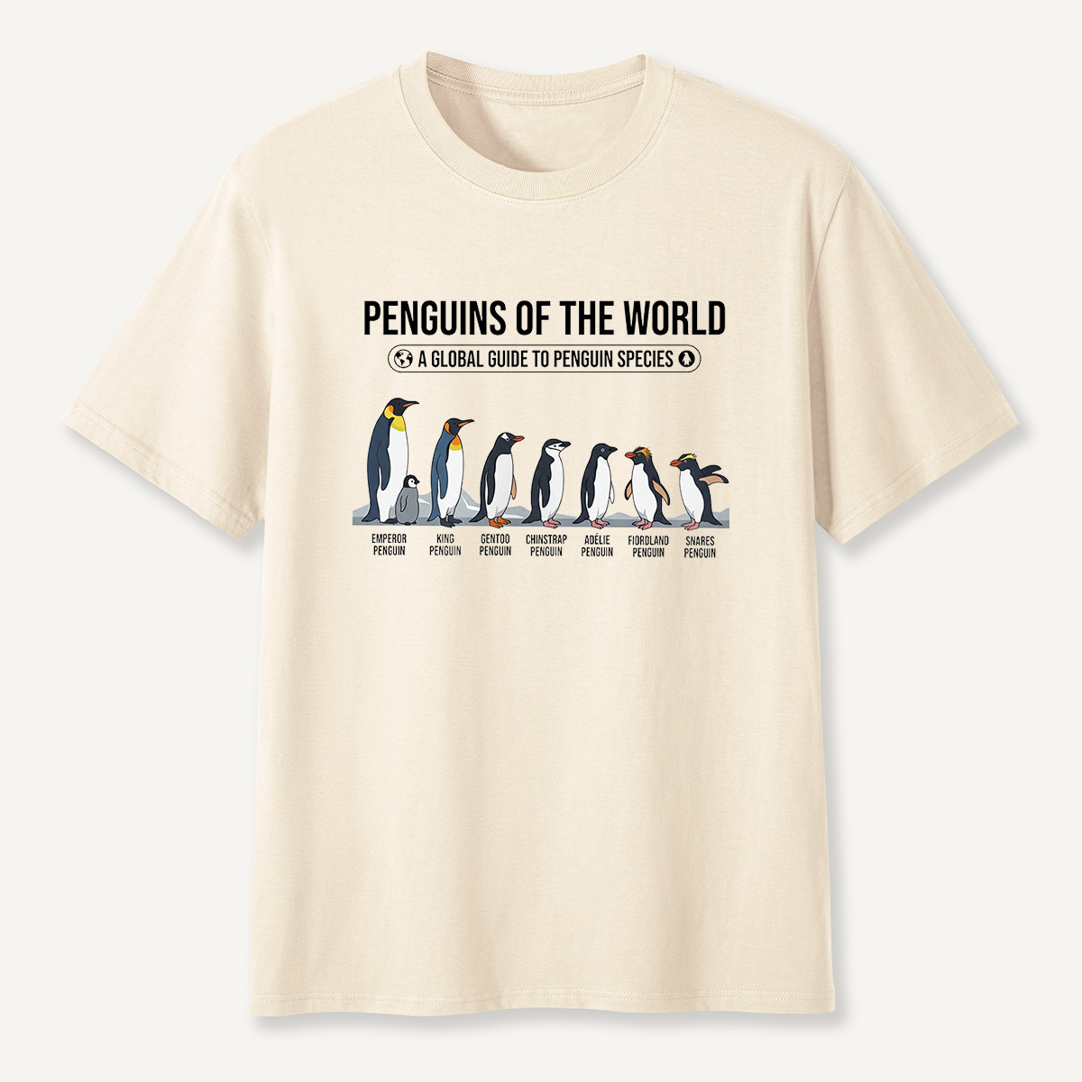 MDCTBYWY26072307 Penguins of the World T-Shirt