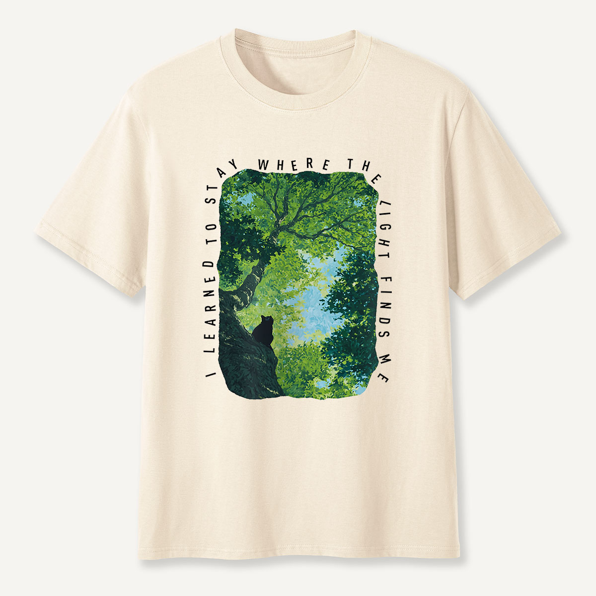 MDCTBYWY26072402 Where the Light Finds Me T-Shirt