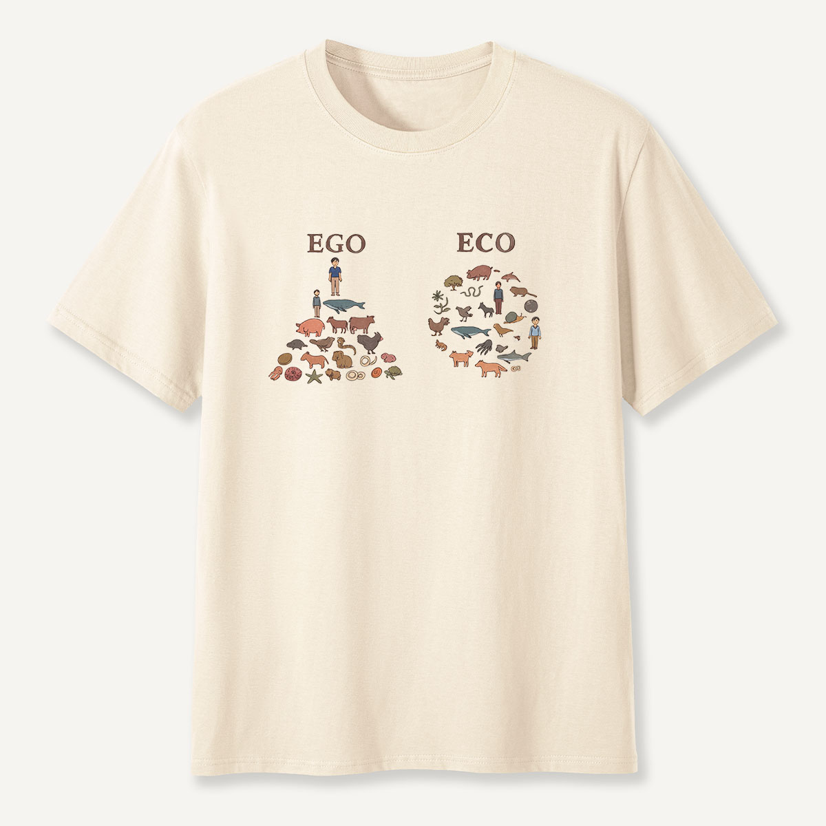 MDCTBYWY26072406 Ego vs Eco T-Shirt