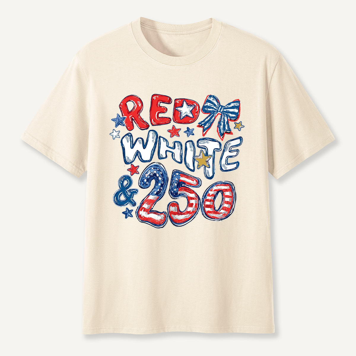 Red White and 250 Flag T-Shirt