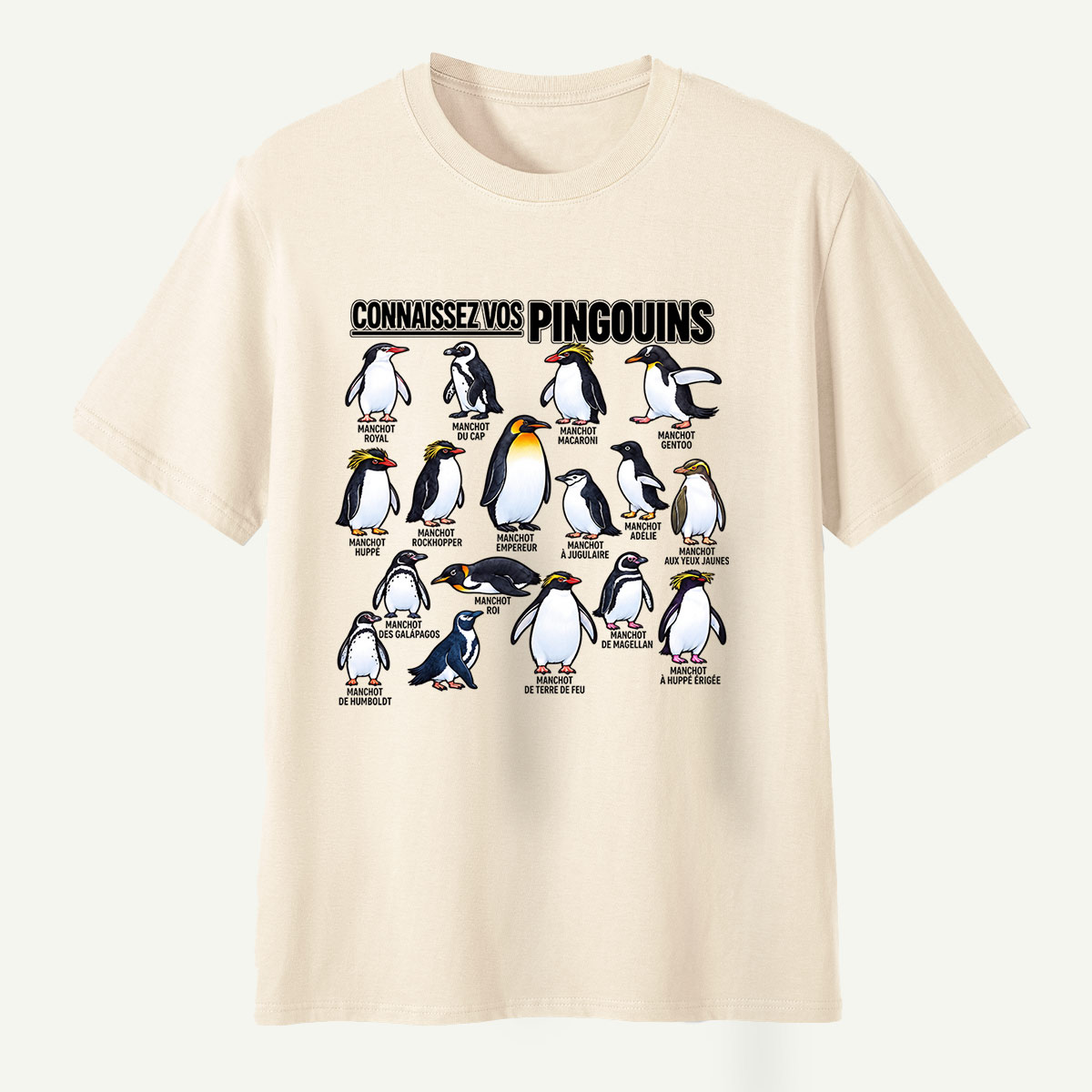 Connaissez Vos Pingouins Penguin Guide T-Shirt