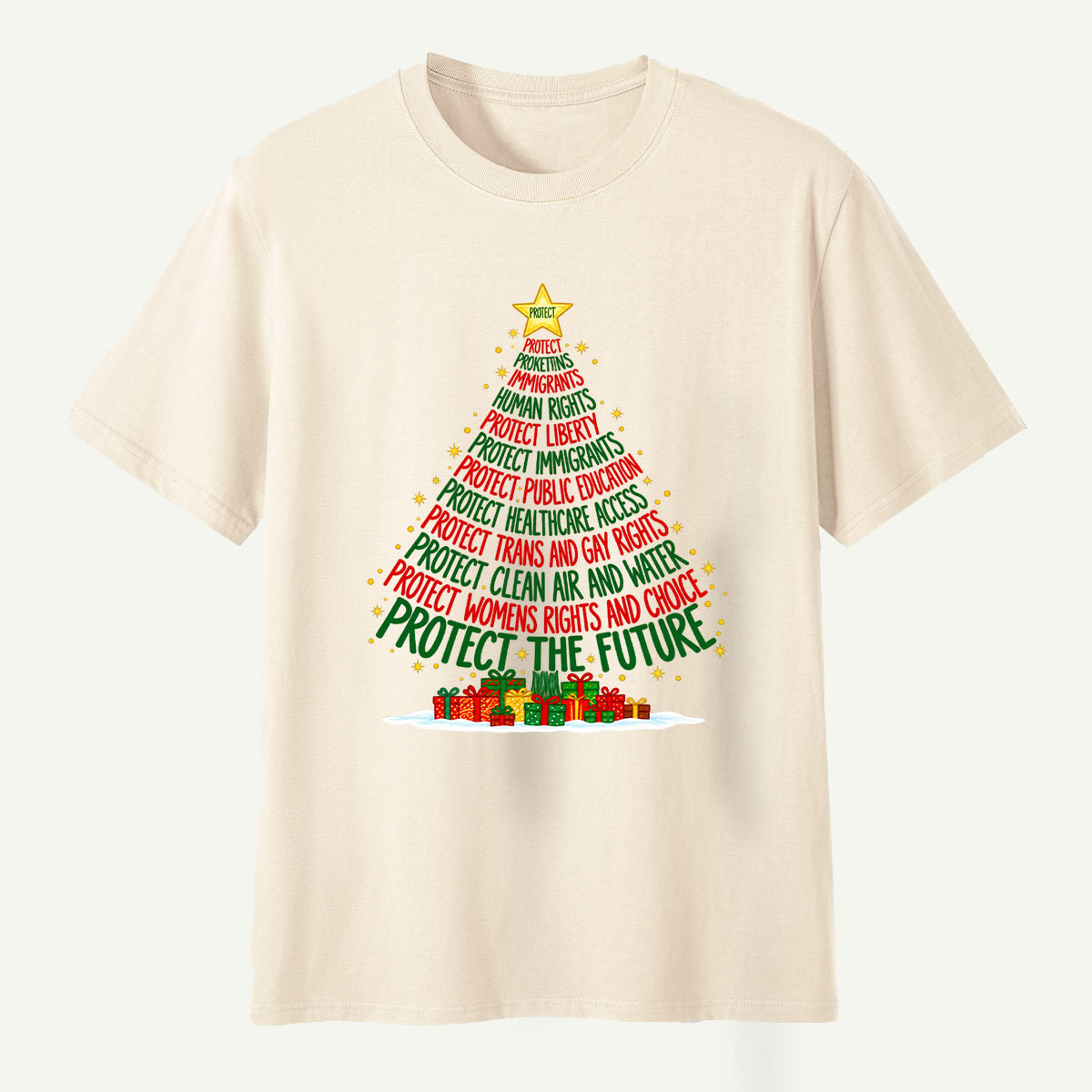Protect The Future Christmas Tree T-Shirt