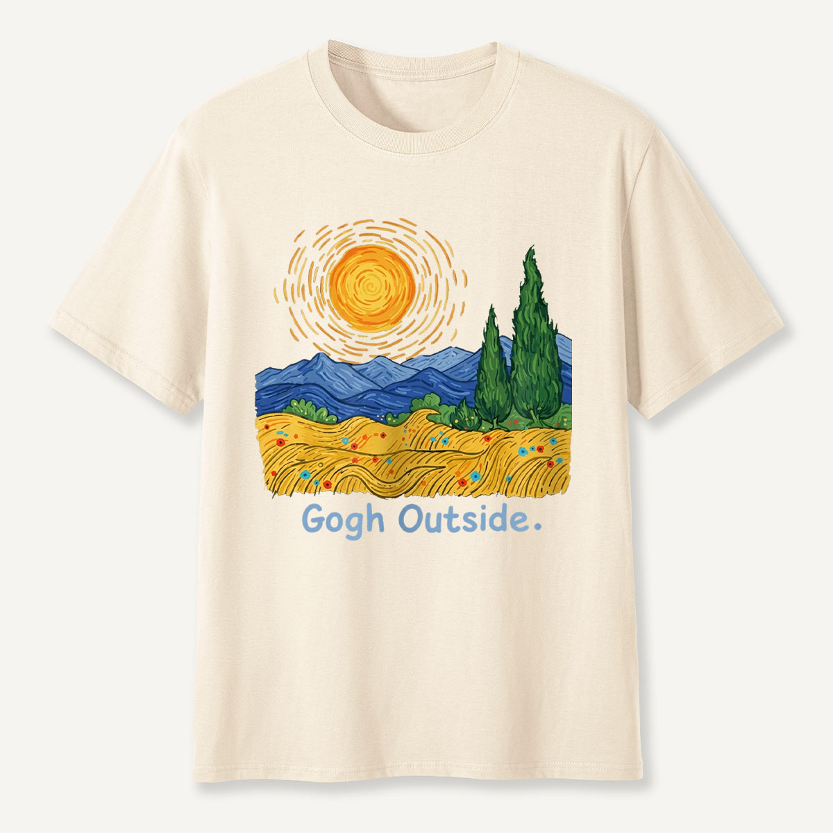 Sun Field Gogh Outside T-Shirt