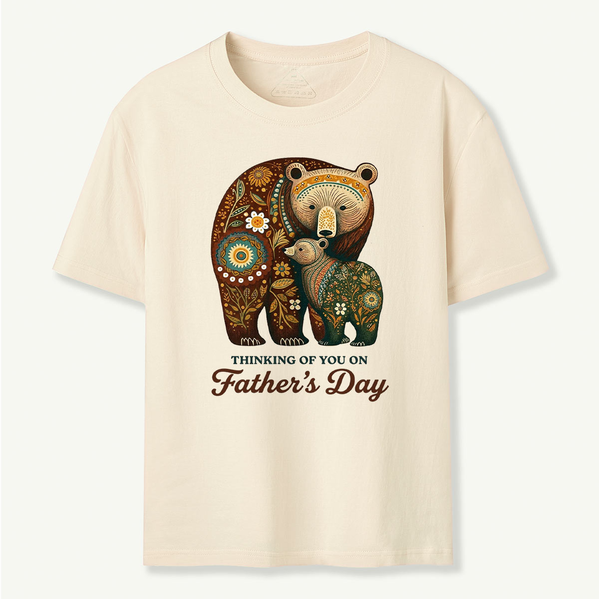 Father’s Day Bear Family Floral T-Shirt