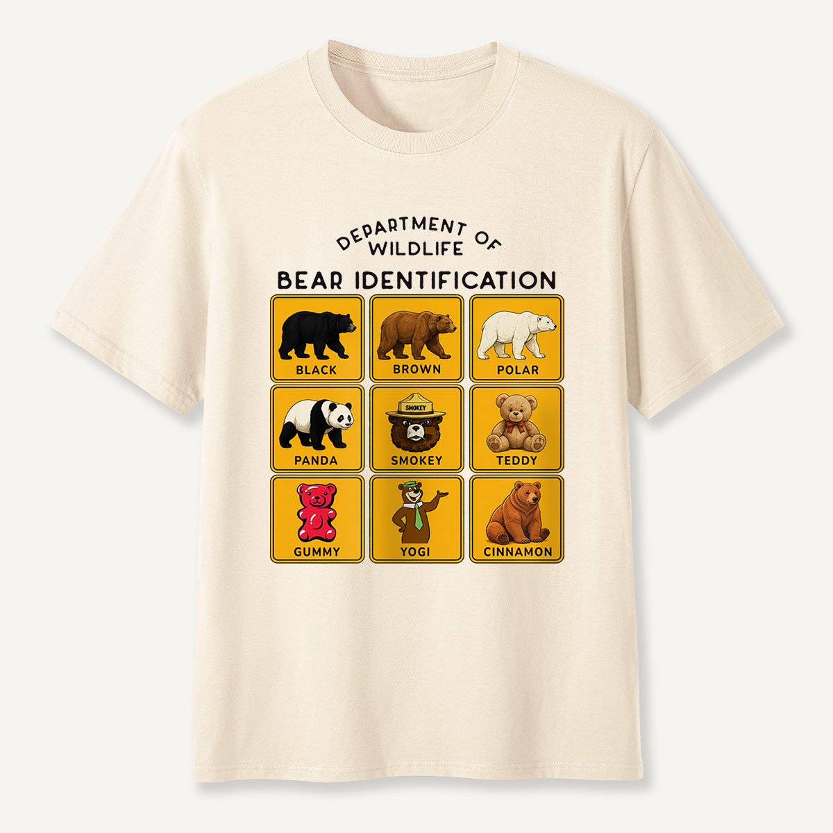 Department of Wildlife Bear Identification T-Shirt