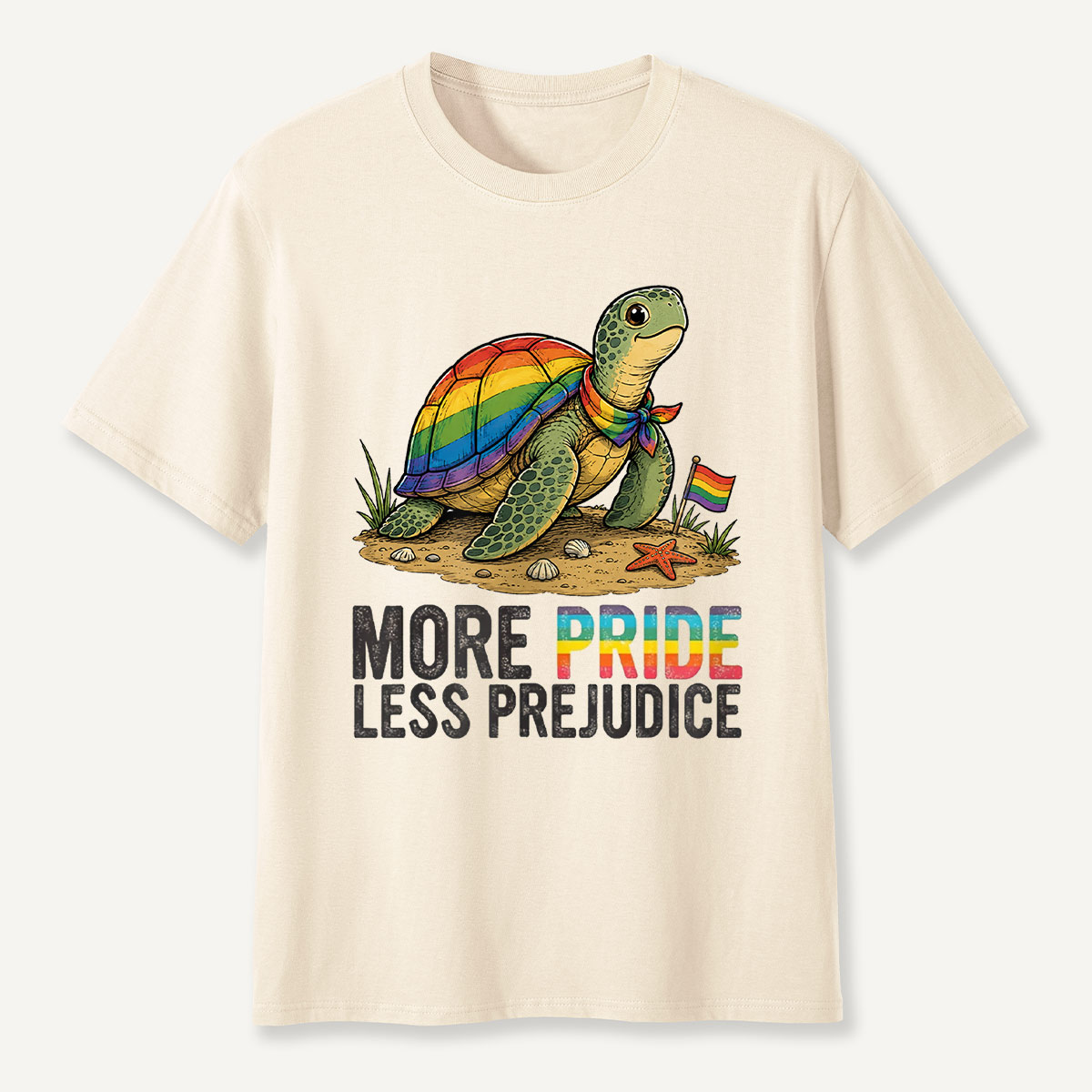 More Pride Less Prejudice Turtle T-Shirt