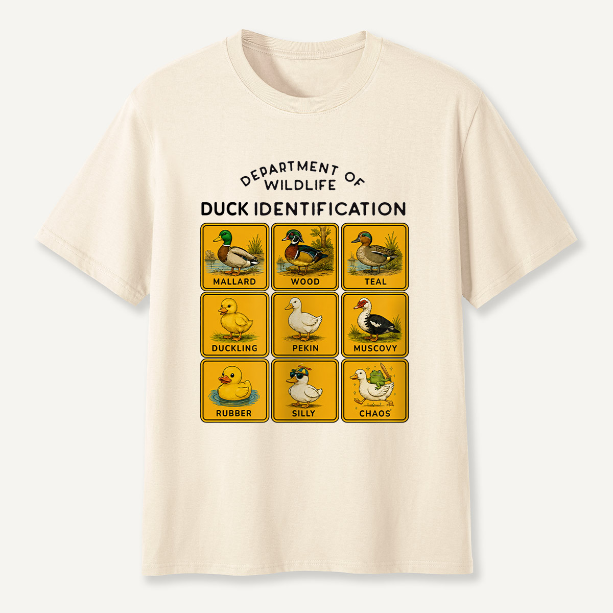 Department of Wildlife Duck Identification T-Shirt