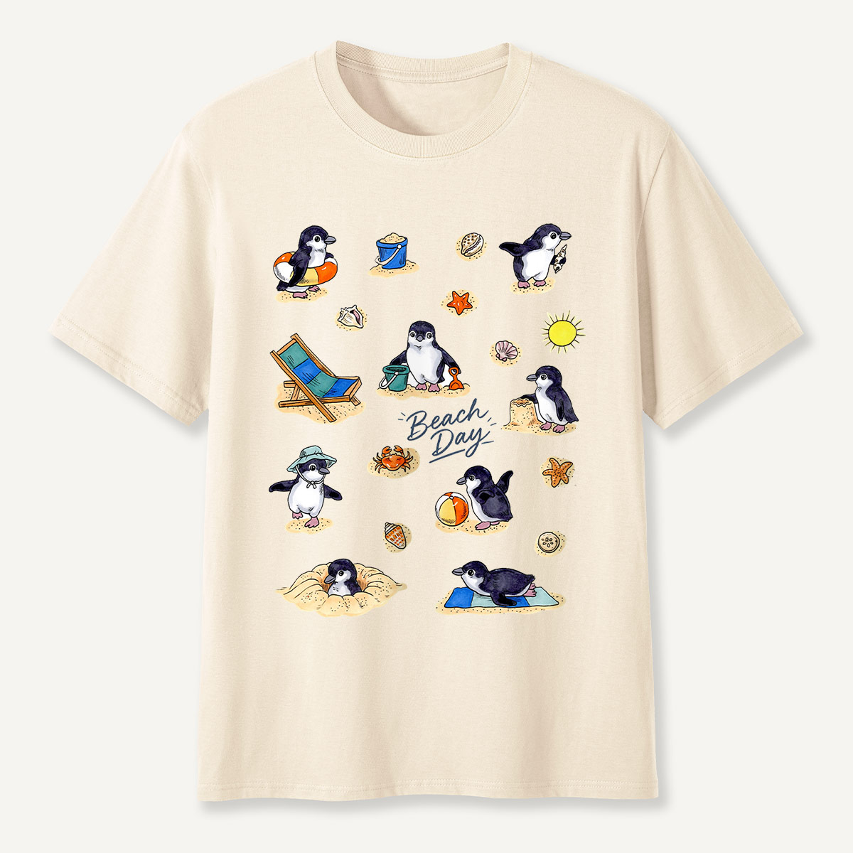 Penguin Beach Day T-Shirt
