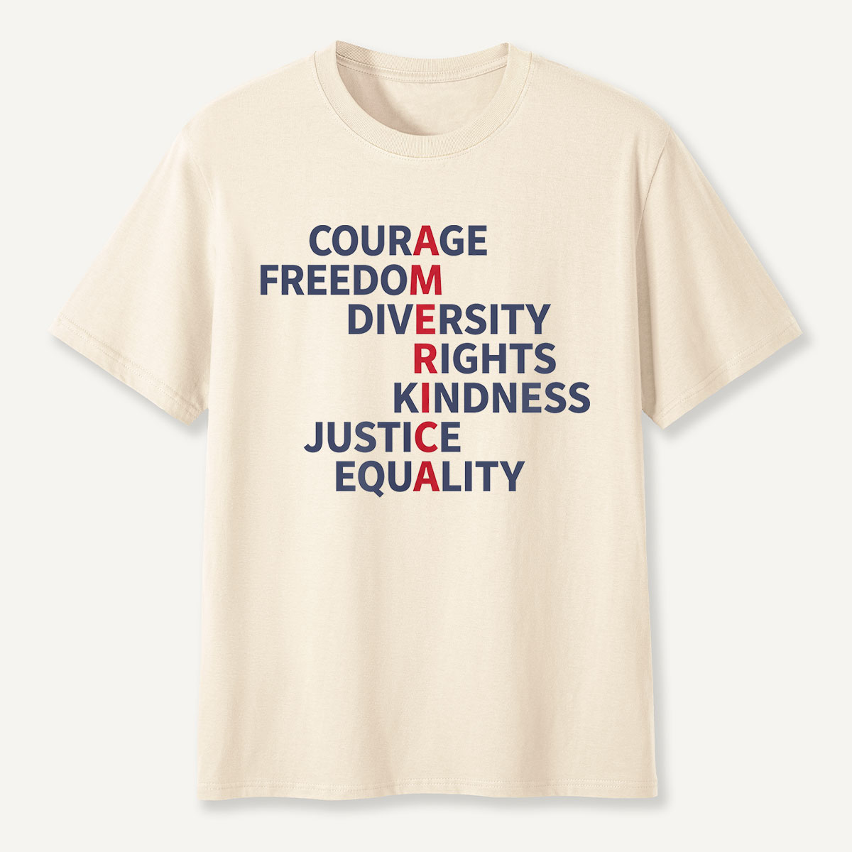 Courage Freedom Diversity Rights Tee