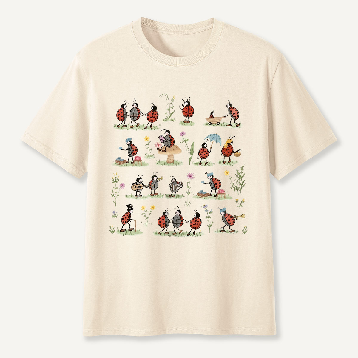 Ladybug and Flower Tee