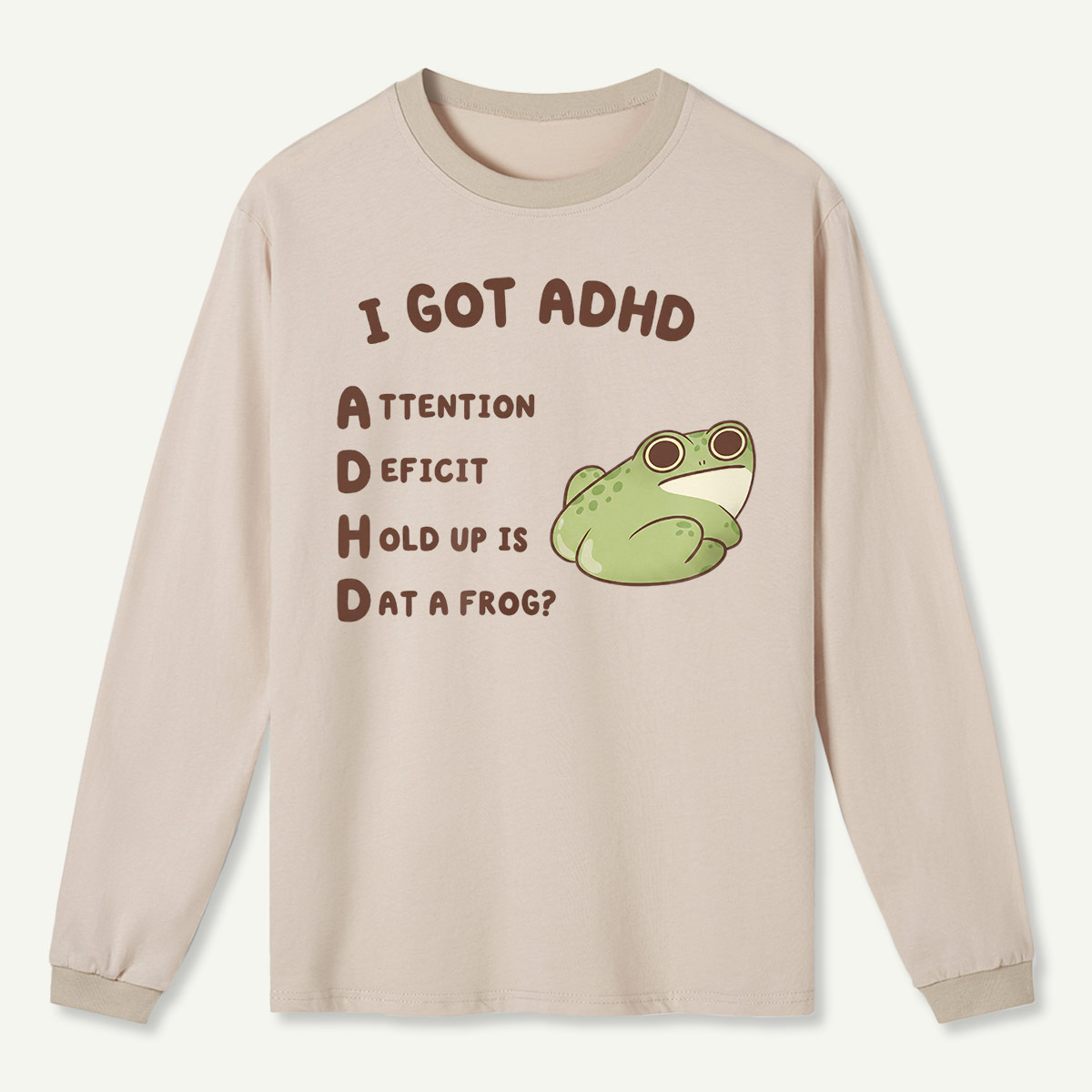 Cartoon Frog Long Sleeve T-Shirt