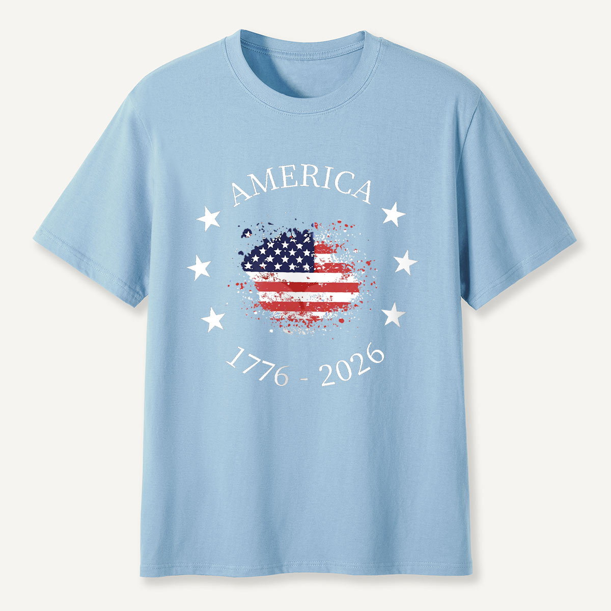 America 1776–2026 Stars Circle Flag T‑Shirt
