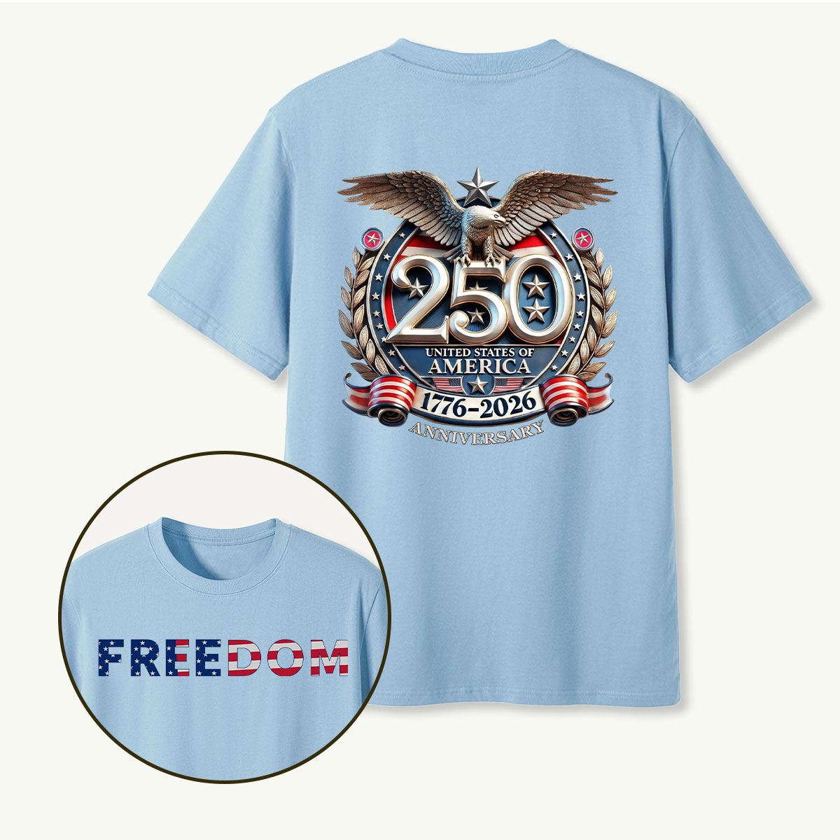 250 United States of America 1776‑2026 Anniversary Eagle T‑Shirt